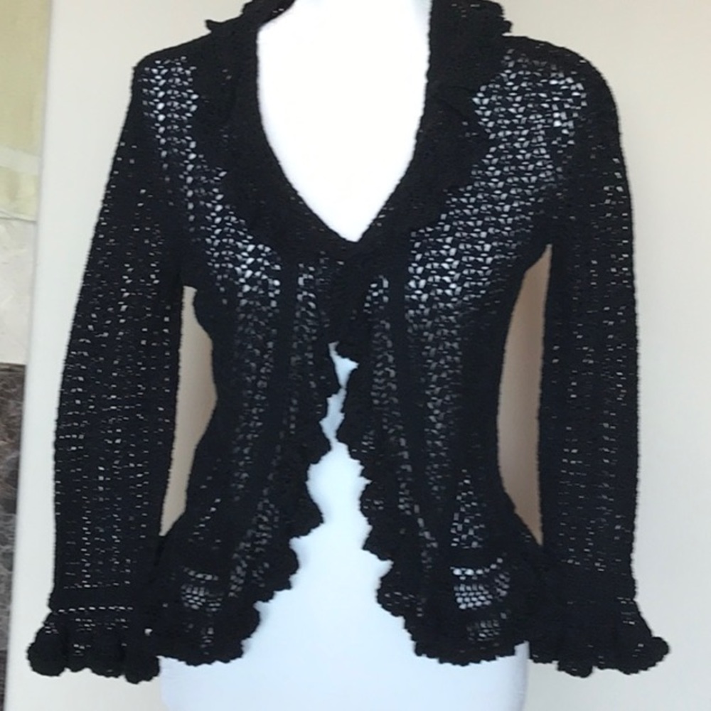 Brand new hand-crocheted flawlessly designed cardigan